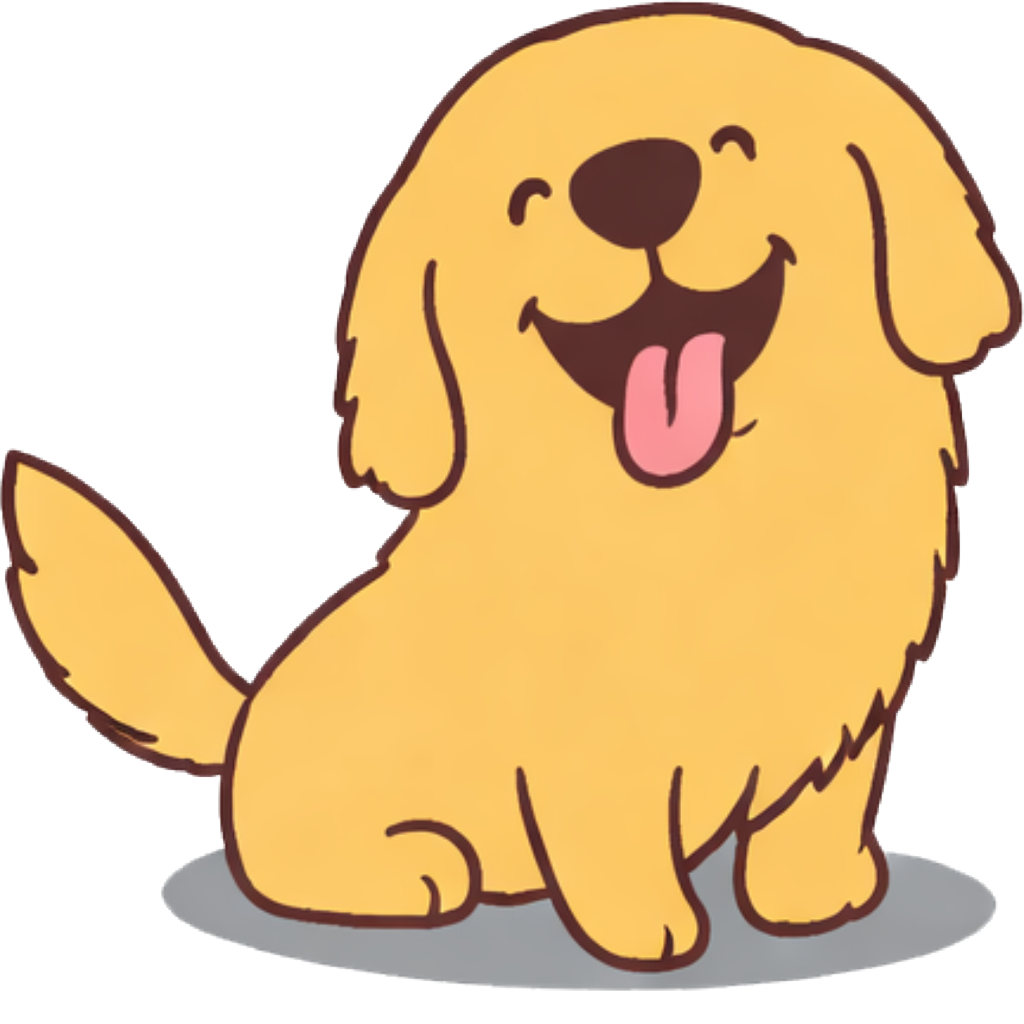 Happy golden retriever